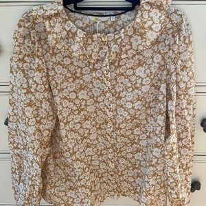 Boden Cotton Floral Blouse